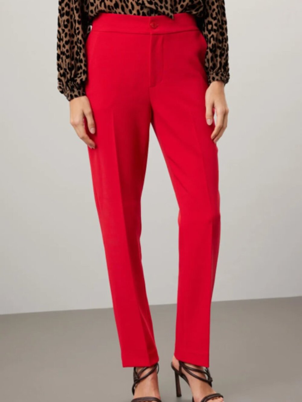 Kate Spade | Mainline Red Twill Straight Leg Pants Sz 6 NWOT